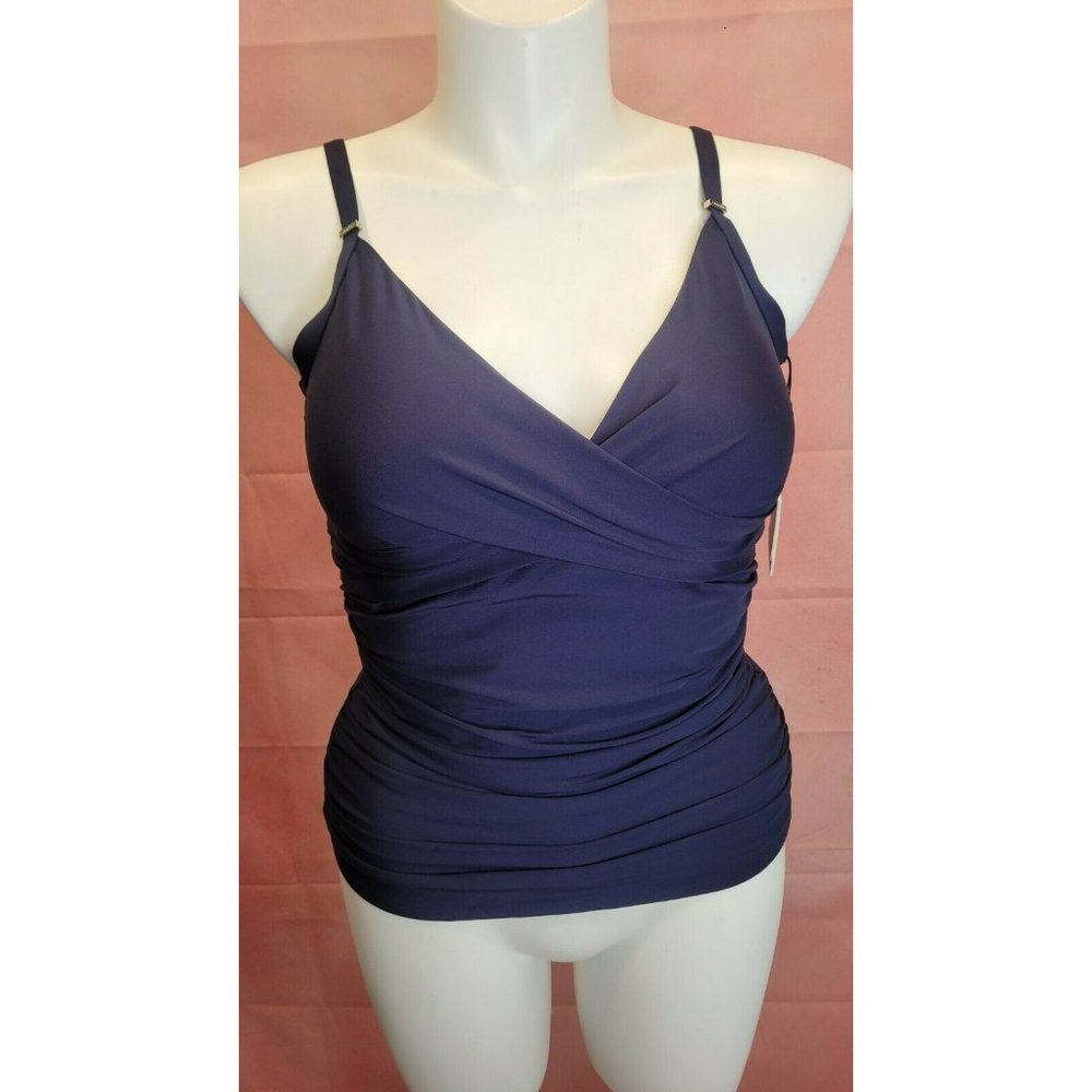 Calvin Klein Women's Swimwear Top Pink Size XL Tummy-Control Tankini $88  Blue